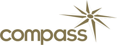 Compass navigation software logo.